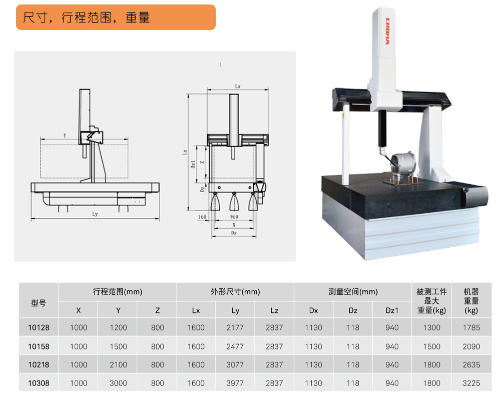 思瑞三坐標(biāo)測量機(jī)大行程Croma系列